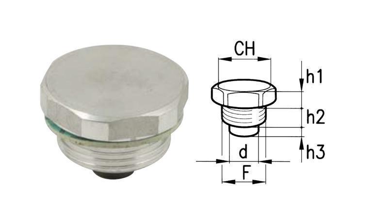 HYDRAULISK MAGNET - PLUG 1/2