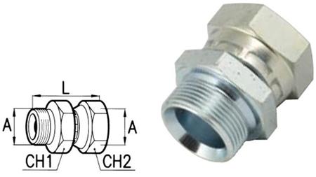 NUT HIDRAULIC DUBLU ROTATIV M18x1.5
