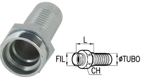 CONEXIUNE HIDRAULICĂ CES 12 S MASCUL DN6-M20X1.5