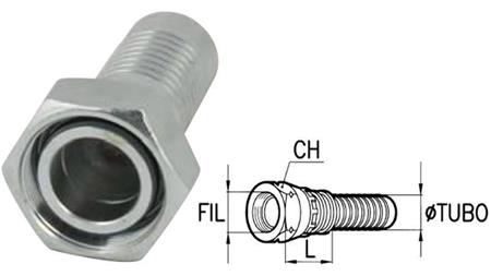 CONEXIUNE HIDRAULICĂ DKOS 10 CU FEMEIE DN8-M18X1,5