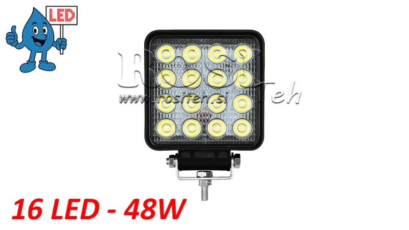 LAMPĂ DE LUCRU LED - LUMINĂ 16 LED 48W 12V-24V
