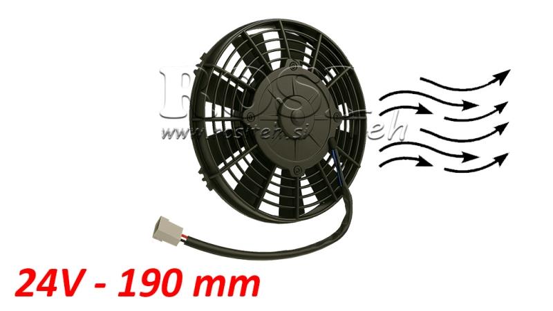 VENTILATOR AXIAL 190MM PULLING 24V