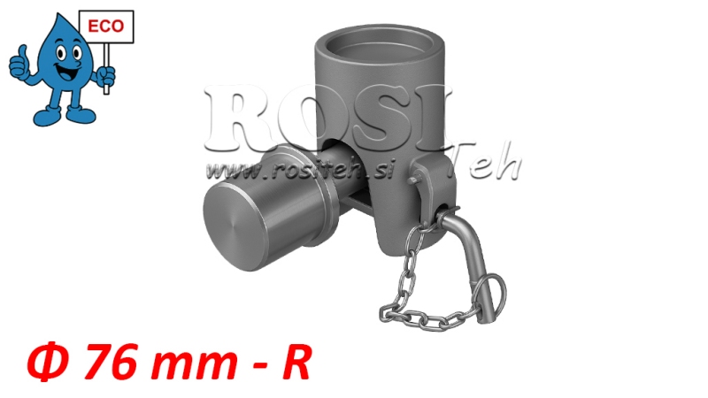 BOLĂ PENTRU REMORCA CAISSON Φ76 DREAPTA ECO