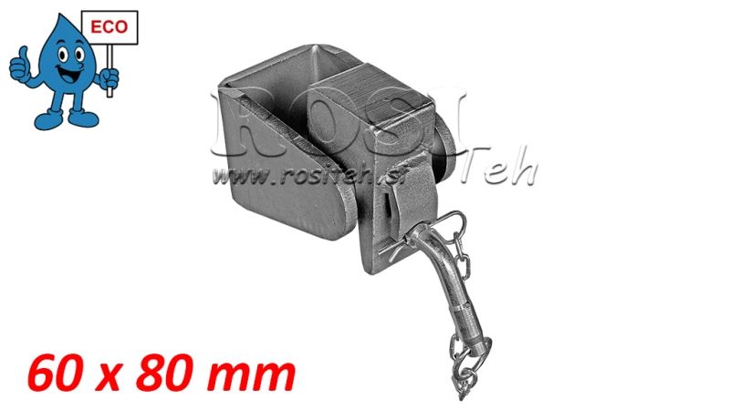 BRACKET PENTRU TIPPER CAISSON 60X80MM ECO