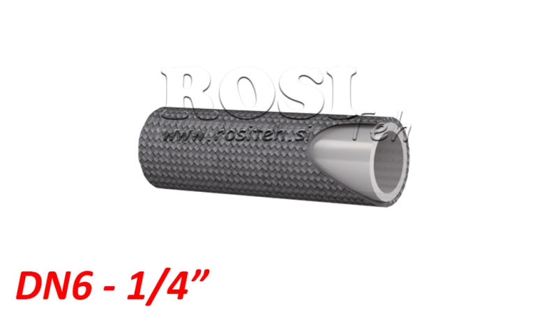 HOSE PTFE REZISTENT LA TEMPERATURI SMOOTH SAE100 R14 DN6 (1/4