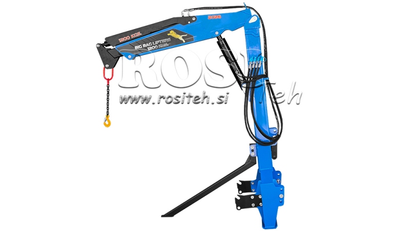 MACARA CU PRINDERE ÎN TREI PUNCTE PENTRU TRACTOR – BRAȚ HIDRAULIC 1200 KG