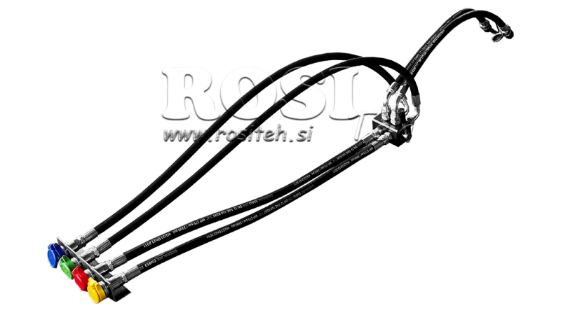 VANĂ DE DISTRIBUȚIE MANUALĂ CU FURTUNURI PENTRU IESIRE BASCULATOR TRACTOR DF-6/2 60LIT/MIN