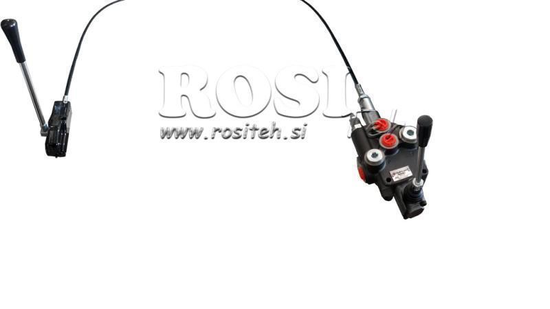 JOYSTICK CU DOUĂ MÂNERI 2 m VALVĂ HIDRAULICĂ 1xP80 litri