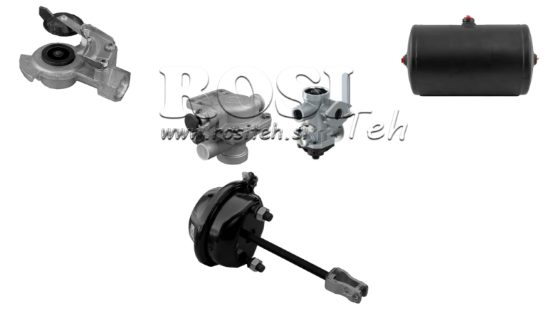 SET DE FRÂNE PE BAZĂ DE AER PENTRU REMORCĂ COMPLET UN SISTEM CIRCULAR 1 CILINDRU