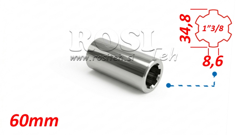 ADAPTER P.T.O. 1”3/8 L=60