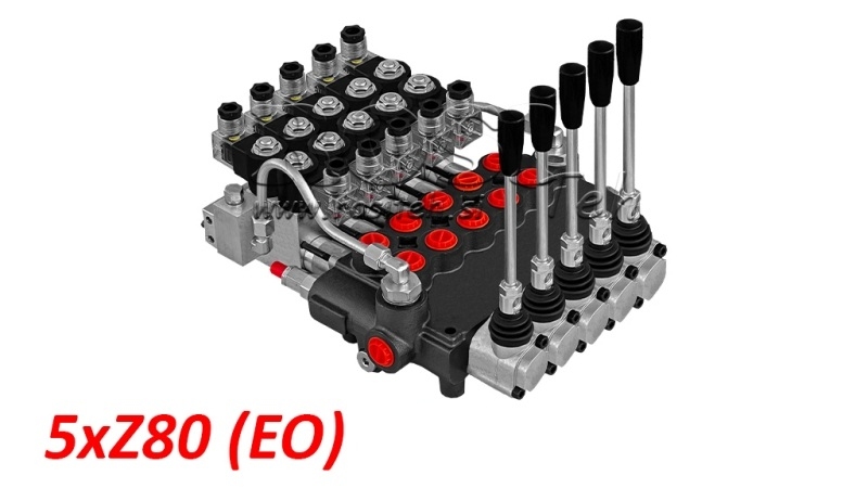 ELEKTRO-ROČNI HIDRAVLIČNI VENTIL MONOBLOK 5xZ80
