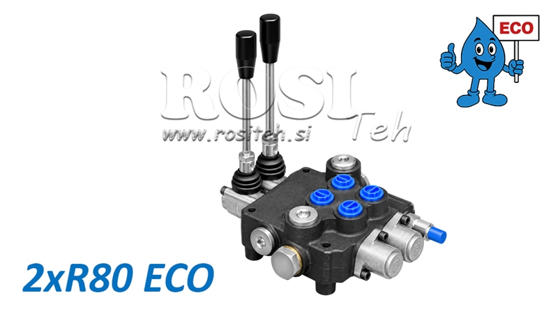 DISTRIBUITOR HIDRAULIC MANUAL – 2 SECȚIUNI 2xR80 ECO