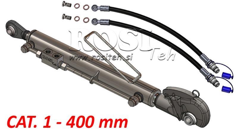 HYDRAULIC TOP LINK WITH HOOK - CAT. 1 - 50/30-400 (20-55 HP) (19,2 mm)