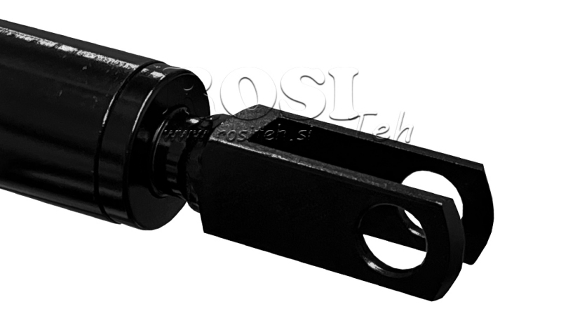 BROMSCYLINDER MED RETURFJÄDER OCH GAFFELHUVUD MED LEDLAGER 25/70MM