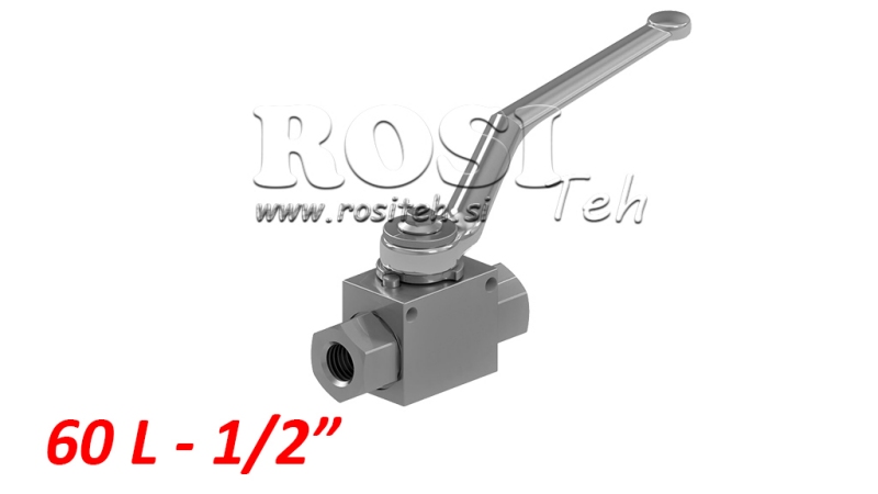 HYDRAULISK STOPVENTIL RS2 1/2 - 500BAR - 60 LIT