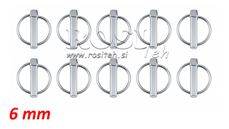 CUI SIGURANTA TIRANT CENTRAL 6 MM (10 BUC)