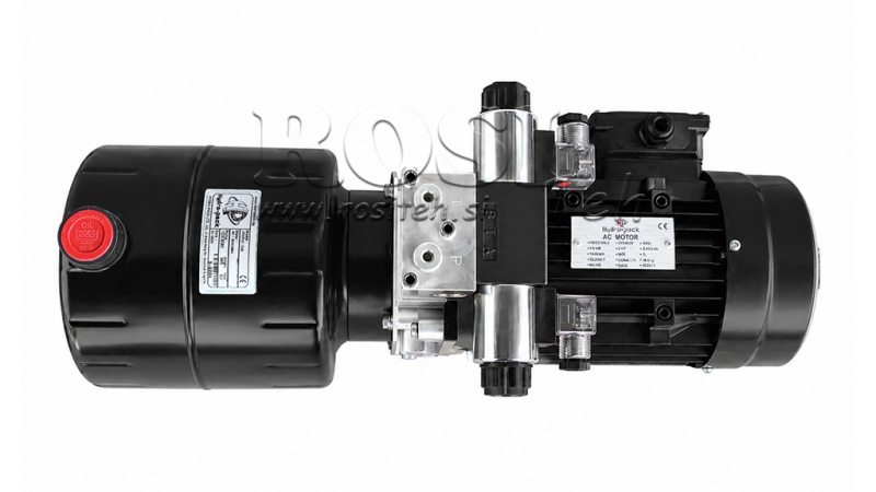 MINI HYDRAULINEN POWER-PACK 380V AC (1.5 kW) - 5.8 cc - 8.2 lit/min - säiliö 6 lit