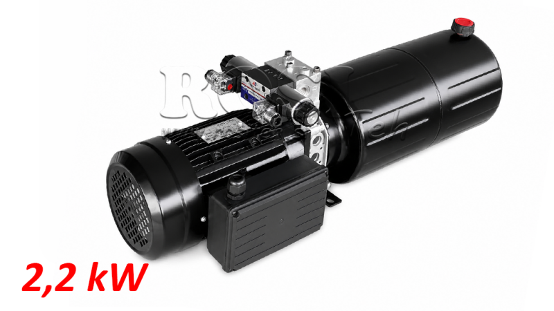 MINI HIDRAVLIČNI AGREGAT 230V AC (2,2 kW) - 8,0 cc - 11,2 lit/min - tank 12 lit