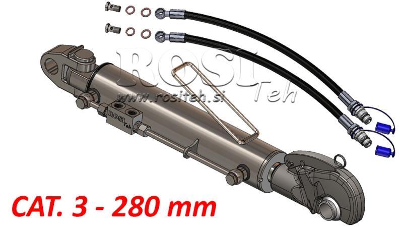 HYDRAULIC TOP LINK SPECIAL - CAT. 3 - 80/40-280 (90-210 HP) (32,2 mm)