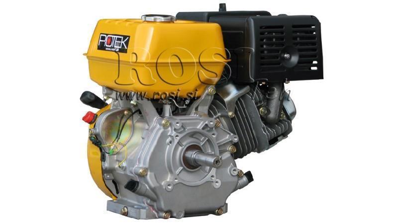 motor pe benzină EG4-420cc-9.6kW-13.1CP-3,600 RPM-H-KW25x88.5-începere manuală