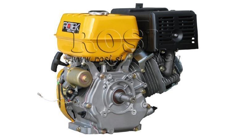 motor pe benzină EG4-420cc-9.6kW-13.1HP-3,600 RPM-E-KW25x88.5-începere electrică