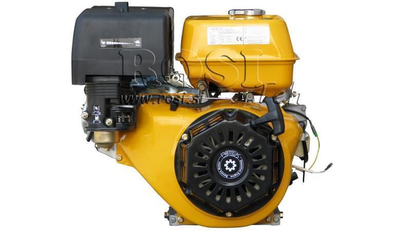 motor pe benzină EG4-420cc-9.6kW-13.1HP-3,600 RPM-E-KW25x88.5-începere electrică