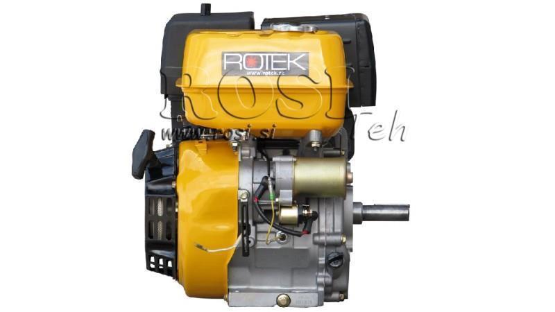 motor pe benzină EG4-420cc-9.6kW-13.1HP-3,600 RPM-E-KW25x88.5-începere electrică