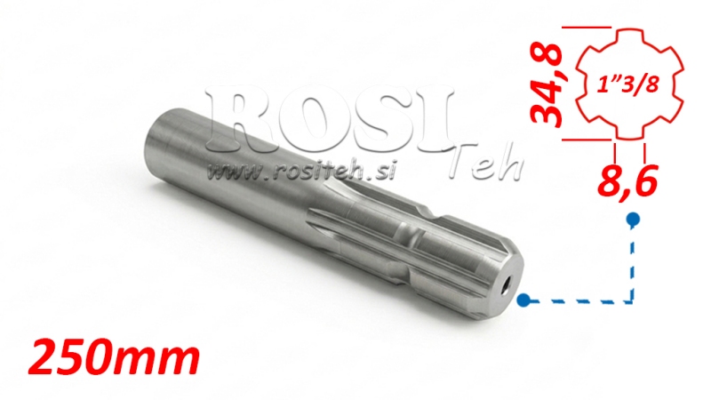 P.T.O. АДАПТЕР 13/8 L=250