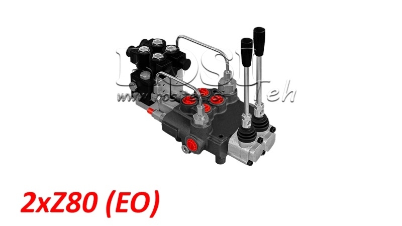 ELEKTRO-MANUELL HYDRAULISK MONOBLOCKVENTIL 2xZ80