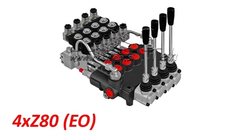 ELEKTRO-MANUELL HYDRAULISK MONOBLOCKVENTIL 4xZ80