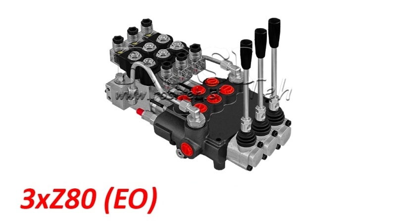ELEKTRO-MANUELL HYDRAULISK MONOBLOCKVENTIL 3xZ80
