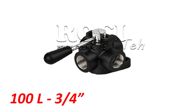 RUČNÝ  4 cestný VENTIL IF 3/4 - 100lit