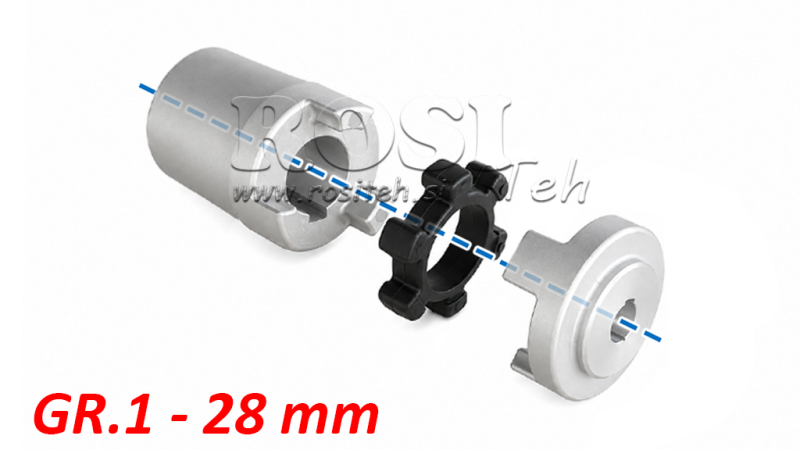 GUMMIKOPPLINGSINSATS ND11 (2.2-4KW) 28MM/GR1