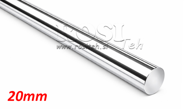 KROMMET STANG FOR HYDRAULISK SYLINDER C45 - 20mm (1000mm)
