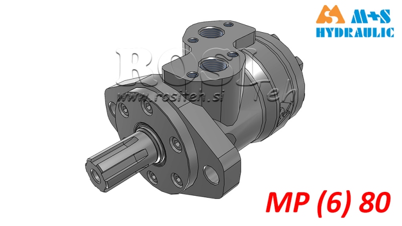 HYDRAULIC MOTOR MP 80 CC - 6 TEETH