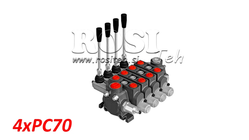 DISTRIBUTEUR HYDRAULIQUE MODULAIRE 4XPC70 - 70 L/MIN