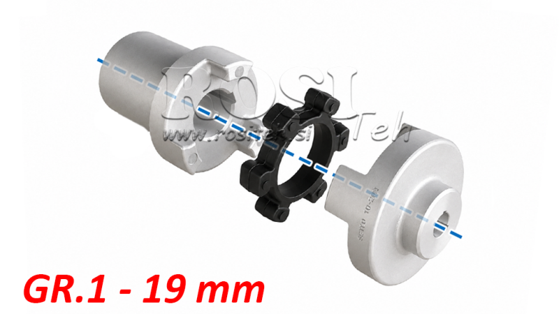 GUMMI INTERFACE ND5 (0.55-0.75KW) 19MM/GR1