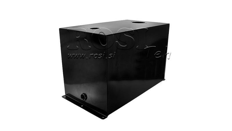 REZERVOR METALIC 75 LITRI CUB 400x355x653mm PREGĂTIRE PENTRU FILTRUL DE RETUR