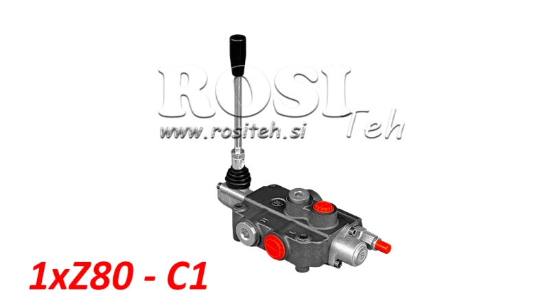 VANĂ HIDRAULICĂ 1XZ80 + CILINDRU CU ACȚIUNE SIMPLĂ C1