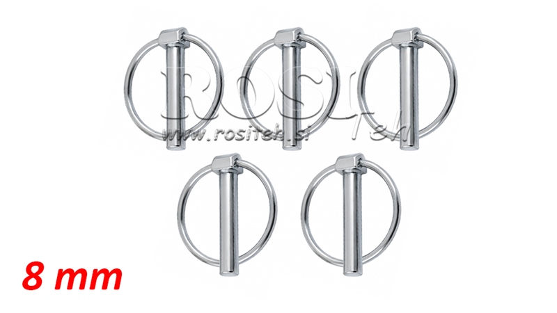 SET DE CUIE CU INEL DE SIGURANȚĂ Φ 8.0 MM (5PCS)