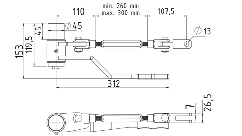 MANER DE ÎNCHIDERE A PANOUlUI LATERAL AL REMORCII - SPATE