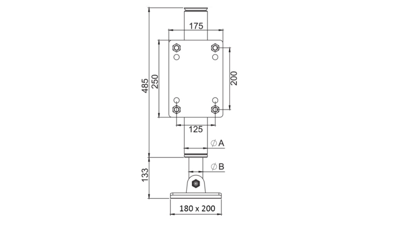 HYDRAULISK BEIN BIDIREKSJONAL 365mm - 5.000kg