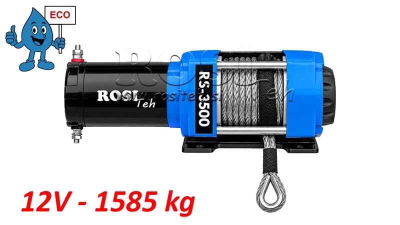 12 V TROLIU ELECTRIC RS-3500 - 1585 kg - FRÂNGHIE SINTETICĂ - ECO