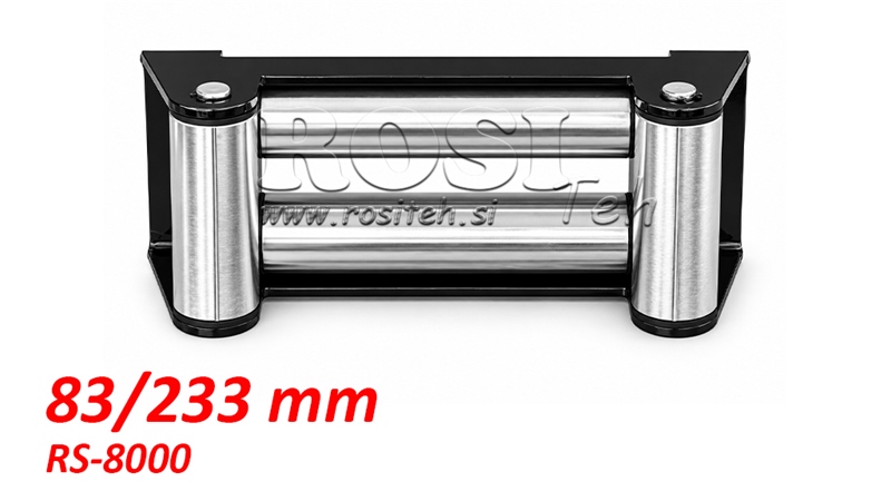 GHIDAJ CU ROLE PENTRU CABLU DE OȚEL (RS-8000) - 83 x 233 mm