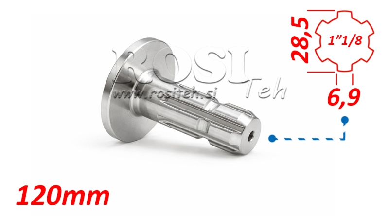 KARDANSKI NASTAVEK S PRIROBNICO 1-1/8 (120 mm)