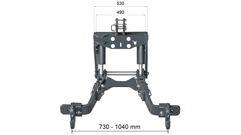 UNIVERZALNI KIT PREDNJA ČELNA HIDRAVLIKA FLEX 2KAT ZA TRAKTOR 1500kg (VAŠ RAL PO IZBIRI)