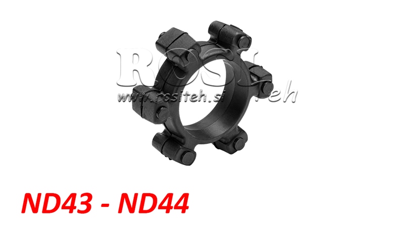 CUPLAJ TIP STEA PENTRU INSERȚIE DIN CAUCIUC ND43-ND44 (104mm)