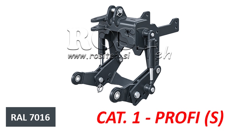 TIRANȚI FRONTALI UNIVERSALI CAT. 1 - PROFI STANDARD PENTRU TRACTOR 800 KG