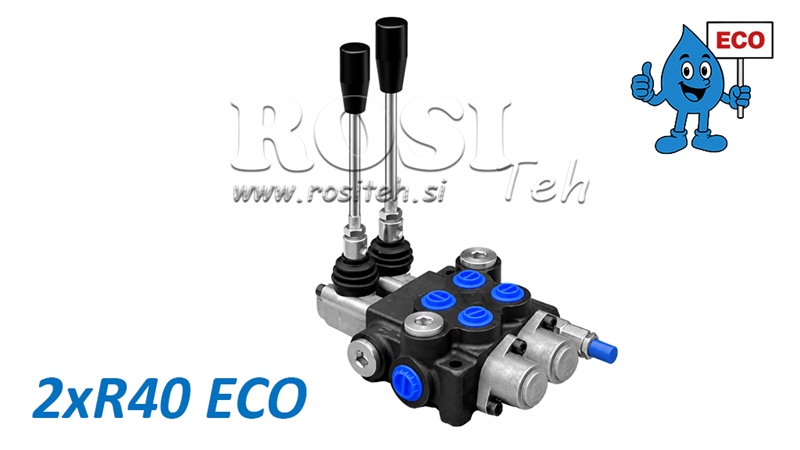 DISTRIBUITOR HIDRAULIC MANUAL – 2 SECȚIUNI 2xR40 ECO