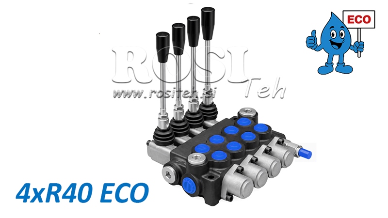 DISTRIBUITOR HIDRAULIC MANUAL – 4 SECȚIUNI 4xR40 ECO
